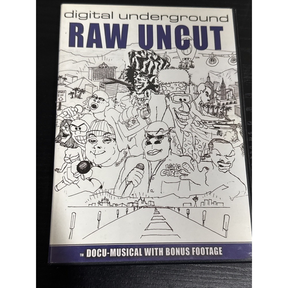 RARE Tupac Digital Underground - Raw and Uncut (DVD, 2004) Hip Hop OOP